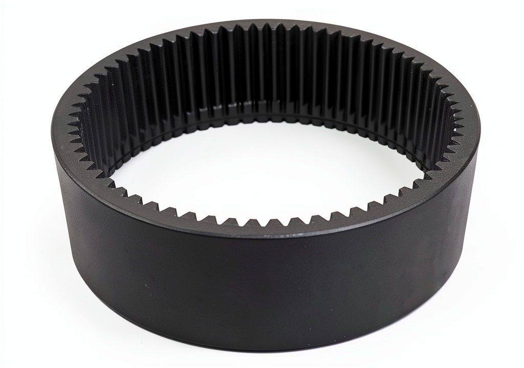 Ring gear and pinion installed in a John Deere tractor transmission