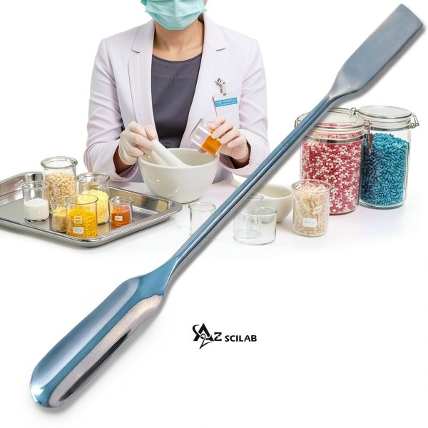 Stainless Steel Double Ended Micro Lab Scoop Spoon A2ZSCILAB 6"-4
