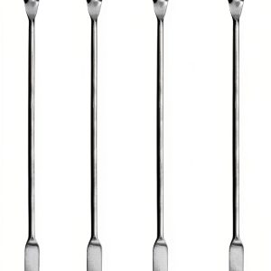 Lab Spatula Spoon 6PK EISCO Stainless Steel Polished Dual-End-0
