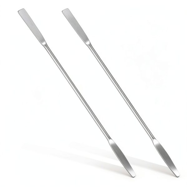 Stainless Steel Lab Spatula by QfwdfcTrenz 6.2in Double-Ended-0