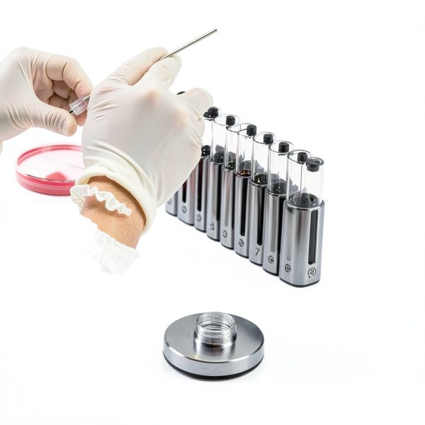 Stainless Steel Lab Spatula Set Punhung Double Ended Micro Scoop-4