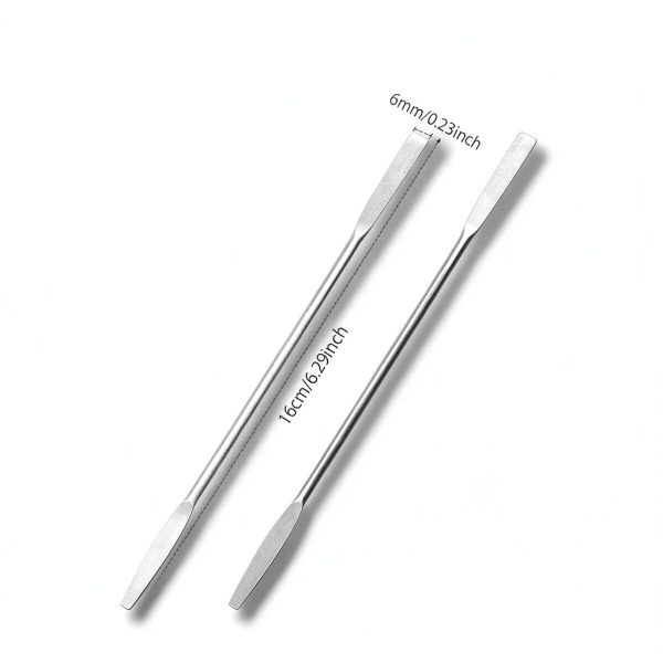 Stainless Steel Lab Spatula by QfwdfcTrenz 6.2in Double-Ended-1