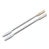 2 PCS Stainless Steel Lab Spatula, Lab Laboratory Mini Double-Ended Spatula, Lab Mini Double Ended Spatula, Micro Spatula, Semi-Micro Shovel Tapered Arrow End Flat Ends-0