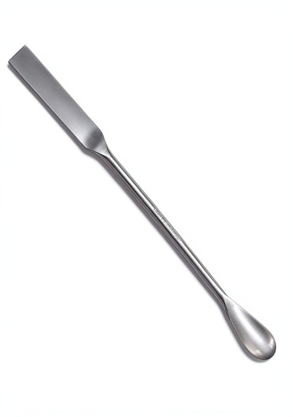 A2Z-SQSP4-7 Stainless Steel Double Ended Micro Lab Spatula Sampler, Square & Flat Spoon End, 7" Length, 4/Pack-2