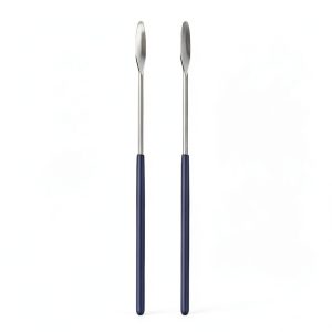 Lab Spatula AOZITA 2 Pack Micro Spoon Nickel Stainless Steel Blade D3-0