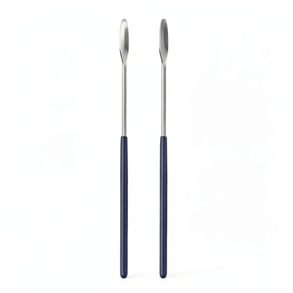 Lab Spatula AOZITA 2 Pack Micro Spoon Nickel Stainless Steel Blade D3-0