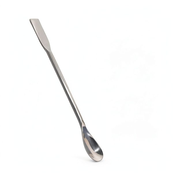 A2Z-SQSP4-7 Stainless Steel Double Ended Micro Lab Spatula Sampler, Square & Flat Spoon End, 7" Length, 4/Pack-1
