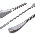 A2Z-SQSP4-7 Stainless Steel Double Ended Micro Lab Spatula Sampler, Square & Flat Spoon End, 7" Length, 4/Pack-0