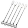 Stainless Steel Lab Spatula Set FDIO – Dual‑Head & Micro Scoop 22cm-5