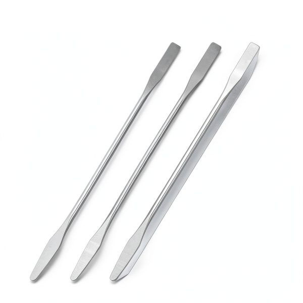 Stainless Steel Lab Spatula Sorcristy 3PCS Double Ended 5.9in Silver-1