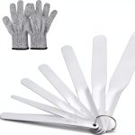 Multi-Purpose Caulking Tool Kit 958-G01 Generic Steel Spatula Set Gray-0