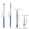 Capsule Filling Machine Kit Stainless Steel Micro Lab Scoop 4pcs-1