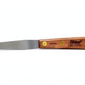 Albion Engineering Tapered Spatula Stainless Blade Hardwood Handle 3"-0