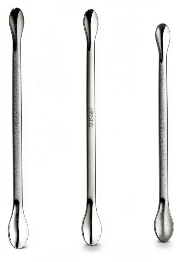 Stainless Steel Lab Spatula 22-Piece Set Mudder Double‑Sided Design-3