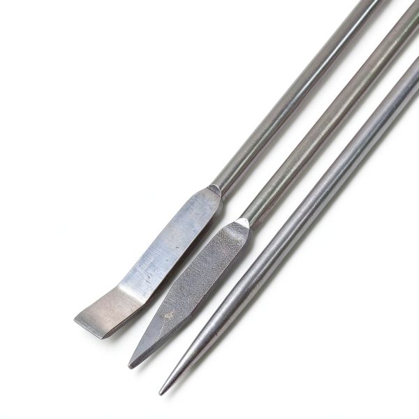 Stainless Steel Lab Spatula Set FDIO – Dual‑Head & Micro Scoop 22cm-7