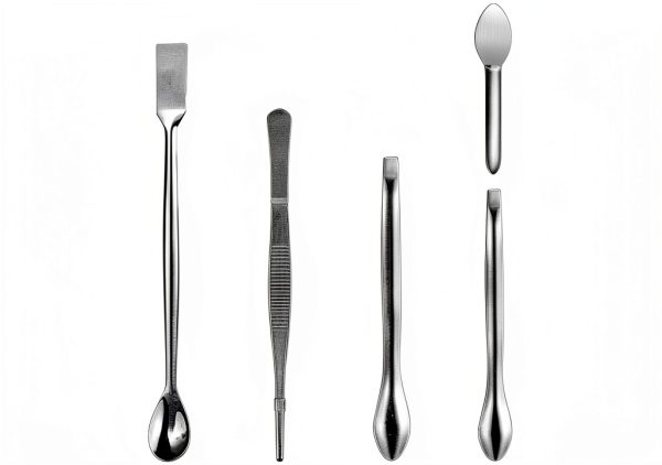 Stainless Steel Lab Spatula 25 Pcs Scoop Set with Tweezers by Foosi-2