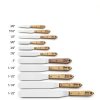 Albion Engineering Tapered Spatula Stainless Blade Hardwood Handle 3"-2