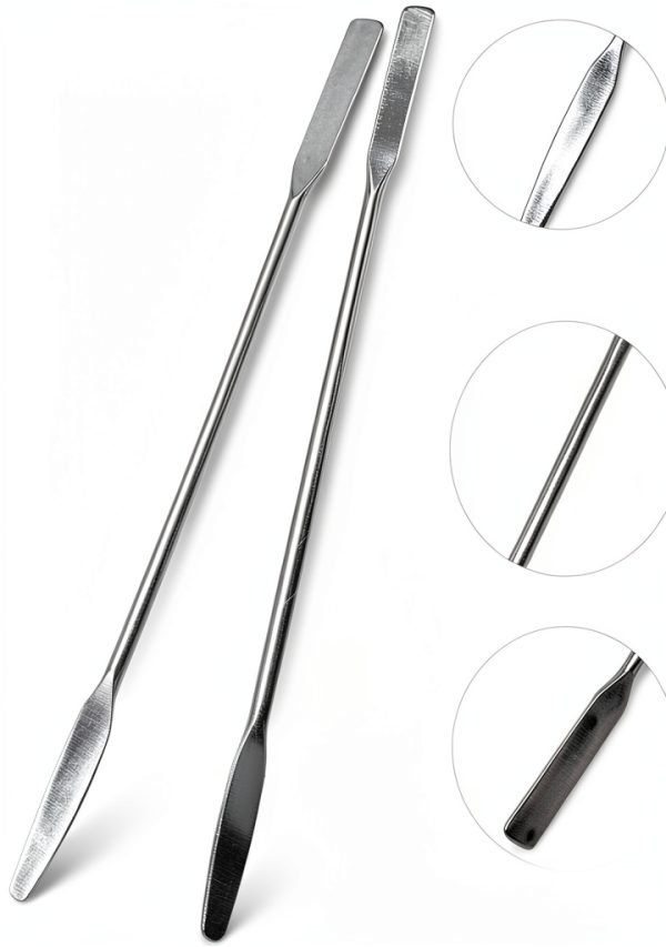 Lab Spatula CHYDST 3-Piece Stainless Steel Headed Arrow/Flat Set-2