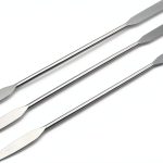 Lab Spatula CHYDST 3-Piece Stainless Steel Headed Arrow/Flat Set-0