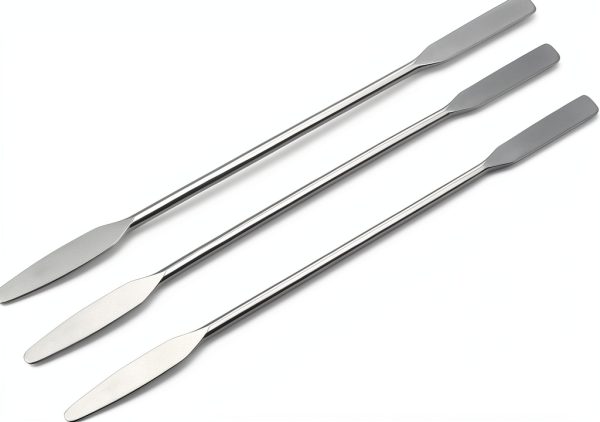 Lab Spatula CHYDST 3-Piece Stainless Steel Headed Arrow/Flat Set-0