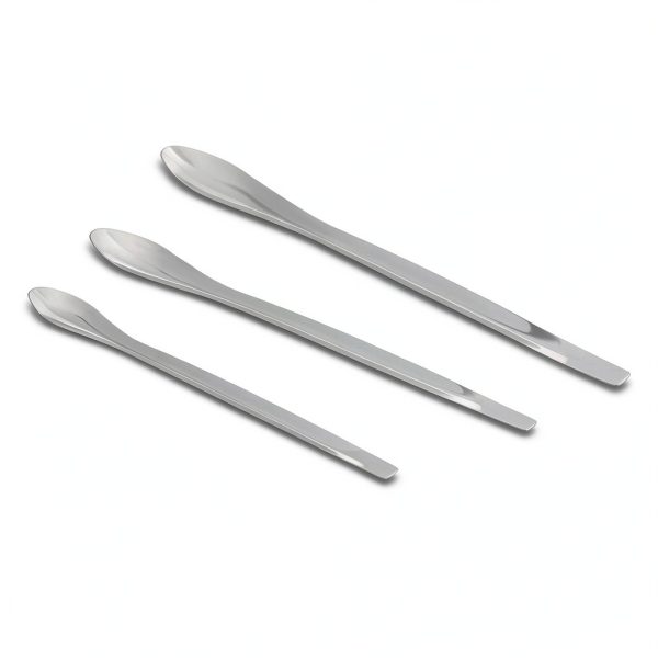 Stainless Steel Lab Spatula Set FDIO – Dual‑Head & Micro Scoop 22cm-6