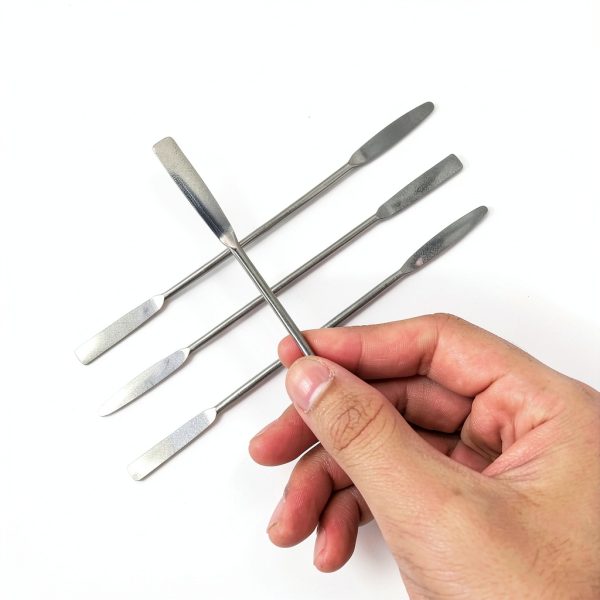 Stainless Steel Lab Spatula 4PCS Double Ended Mini Set QidaiaLuck 6in-2