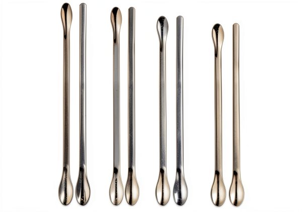 Stainless Steel Lab Spatula 25 Pcs Scoop Set with Tweezers by Foosi-1